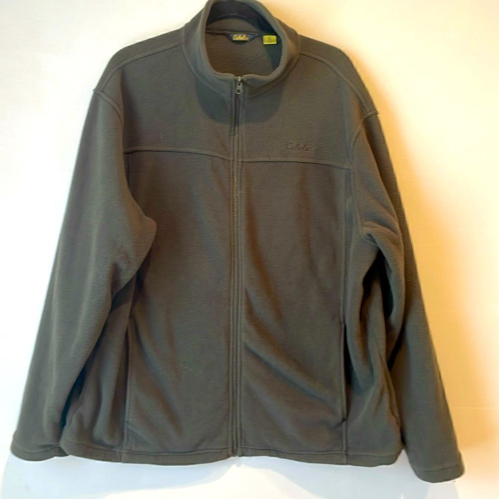 Fleece Cabela's Zip up Jacket Men's size XL/TG